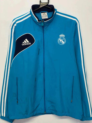 Adidas Real Madrid Track Jacket – Blue & White – Men’s M