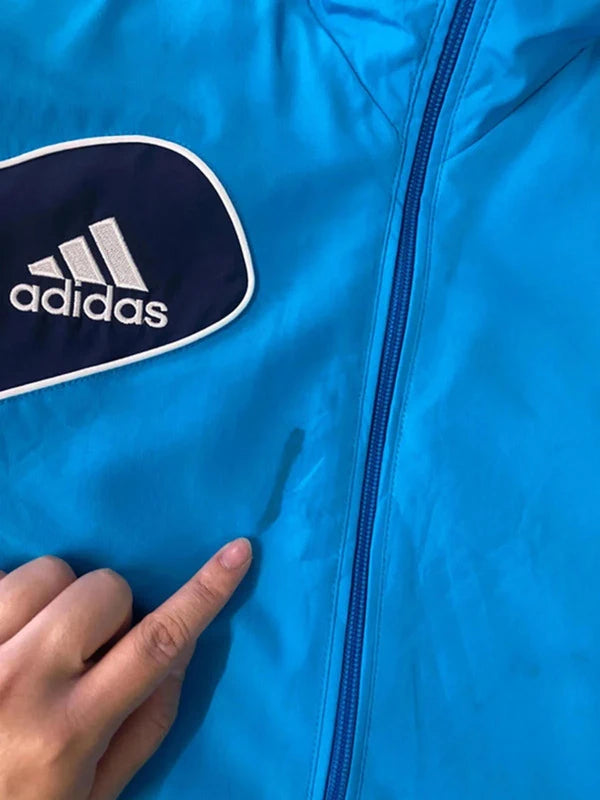 Adidas Real Madrid Track Jacket – Blue & White – Men’s M