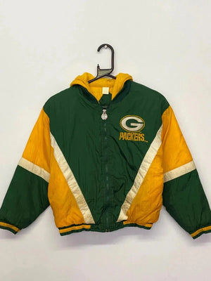 Vintage Green Bay Packers Kids NFL Jacket - Size approx. 6-8Y