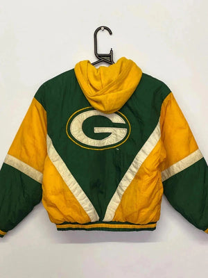 Vintage Green Bay Packers Kids NFL Jacket - Size approx. 6-8Y