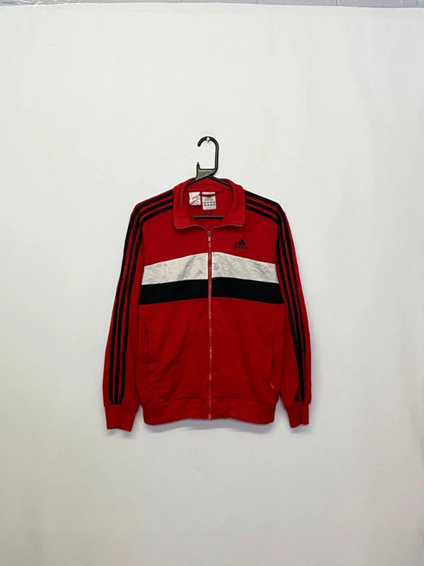 Adidas Red Full-Zip Track Jacket (Size 164 / 14–15Y)