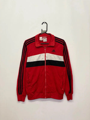 Adidas Red Full-Zip Track Jacket (Size 164 / 14–15Y)