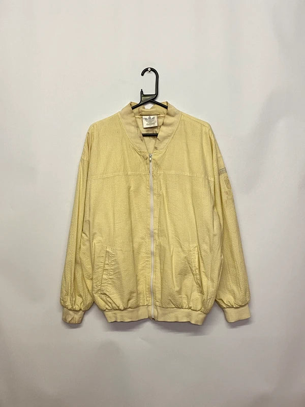 Vintage Adidas Originals Beige Bomber Jacket