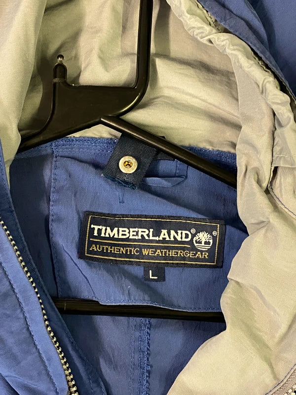 Vintage Timberland Weathergear Blue 1/2 Zip Pullover Jacket