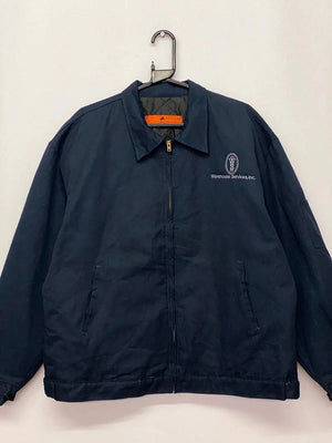 Vintage Red Kap Quilted Work Jacket Navy Blue XL