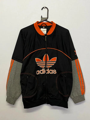 Adidas Originals Black & Orange Trefoil Jacket