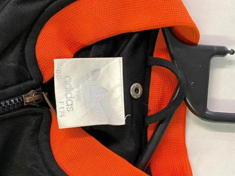 Adidas Originals Black & Orange Trefoil Jacket