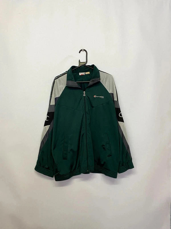 Vintage Champion Green Track Jacket - Size L