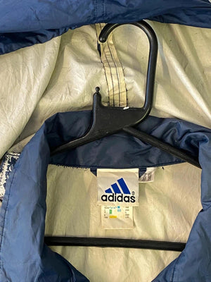 Vintage Adidas Navy Windbreaker Jacket - Size L