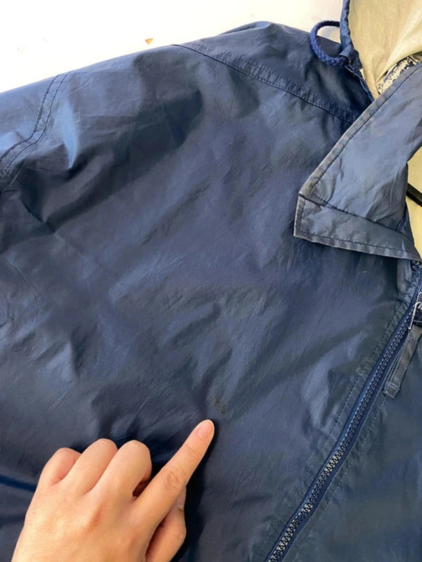 Vintage Adidas Navy Windbreaker Jacket - Size L