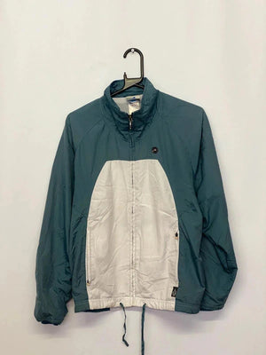 Vintage Adidas Teal & White Lightweight Windbreaker Jacket