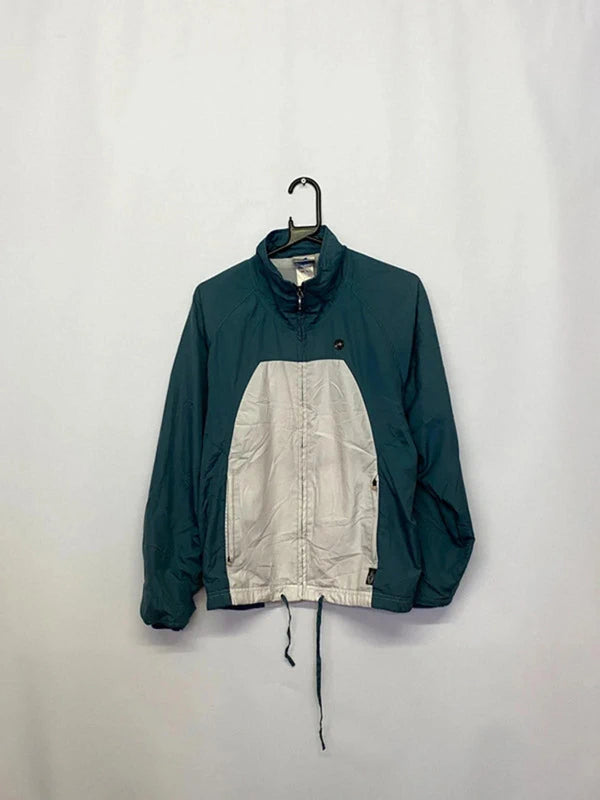 Vintage Adidas Teal & White Lightweight Windbreaker Jacket