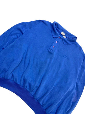 Vintage 90s Blue Nike Button-up Sweatshirt Men's XXXL