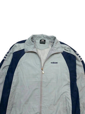 Grey Adidas Windbreaker Men's Large