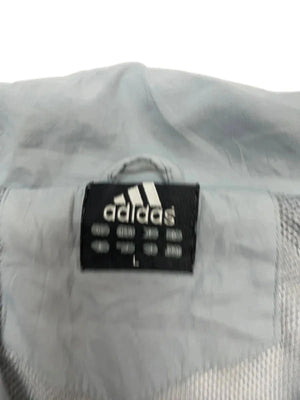 Grey Adidas Windbreaker Men's Large
