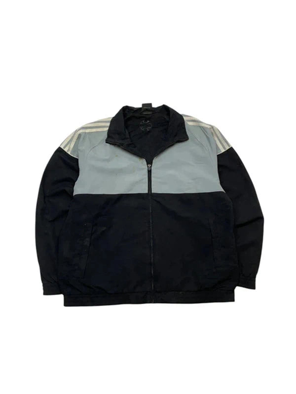00s Black Adidas Windbreaker Men's Large