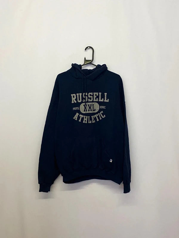 Vintage Russell Athletic Navy Hoodie XXL