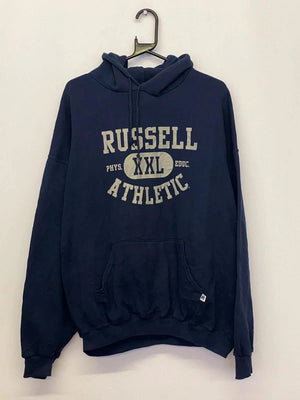 Vintage Russell Athletic Navy Hoodie XXL