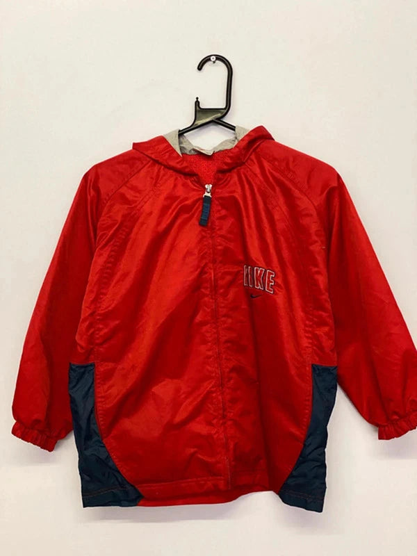 Vintage Nike Kids Windbreaker Jacket - Red/Blue - Size S (8Y)