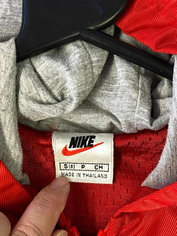 Vintage Nike Kids Windbreaker Jacket - Red/Blue - Size S (8Y)