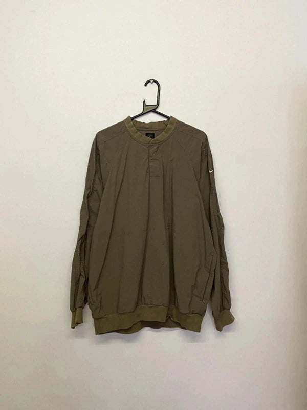 Nike Golf Windbreaker Pullover - Olive Green - Size L