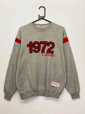Vintage Ecko Unltd. 1972 Sweatshirt - Grey/Red - Size L