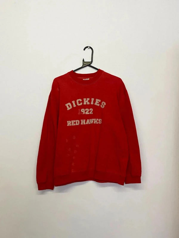 Dickies “Red Hawks 1922” Sweatshirt - Red - Size L