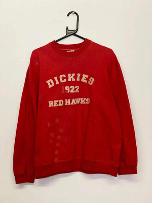 Dickies “Red Hawks 1922” Sweatshirt - Red - Size L