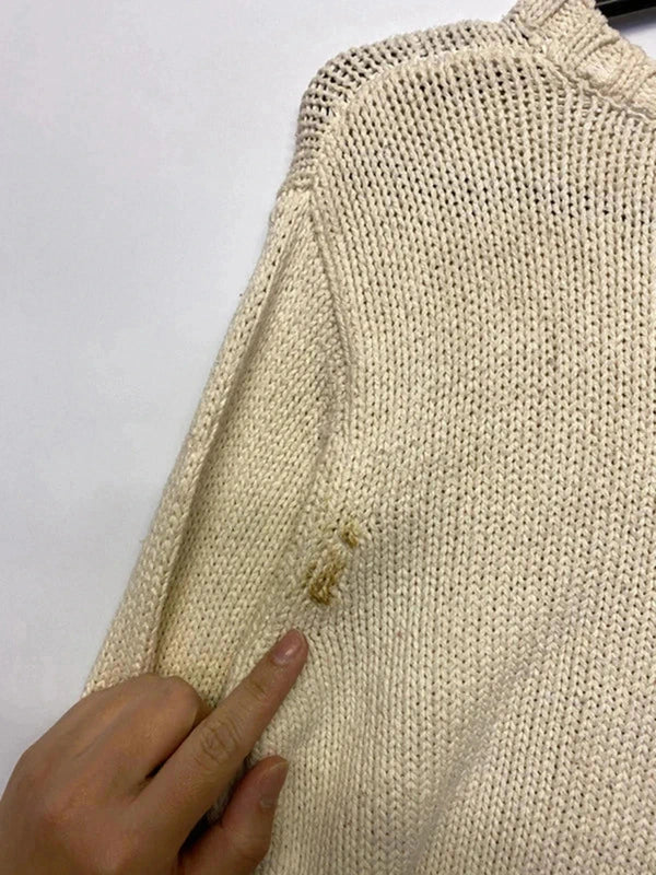 Vintage Cream USA Flag Knit Sweater – One Step Up (Size S/M)