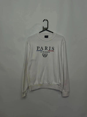 White “Paris Île de France” Sweatshirt (Men’s M / Tour D’Or)