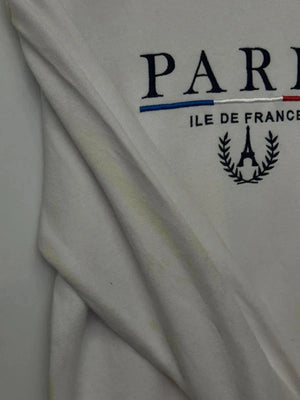 White “Paris Île de France” Sweatshirt (Men’s M / Tour D’Or)