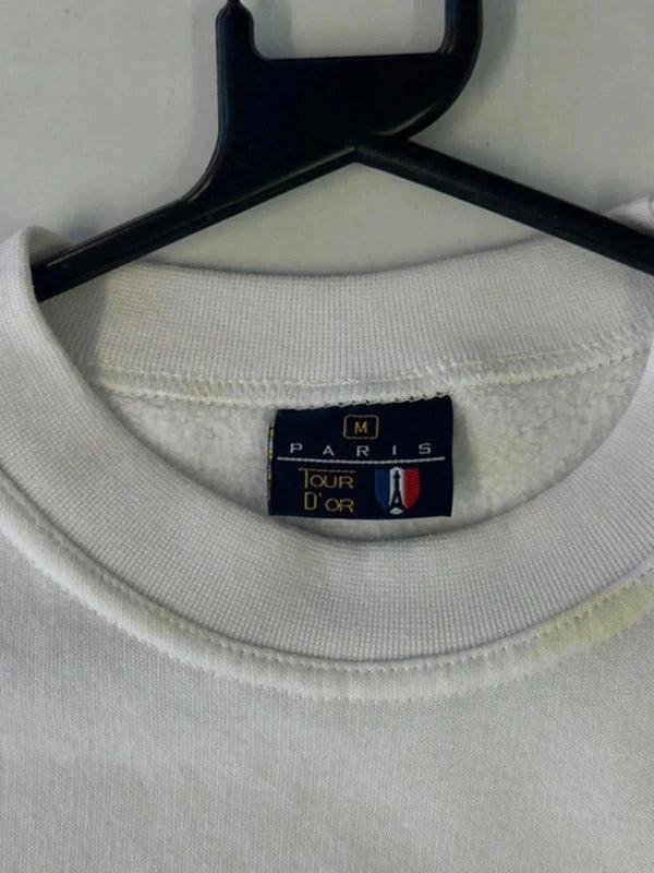 White “Paris Île de France” Sweatshirt (Men’s M / Tour D’Or)