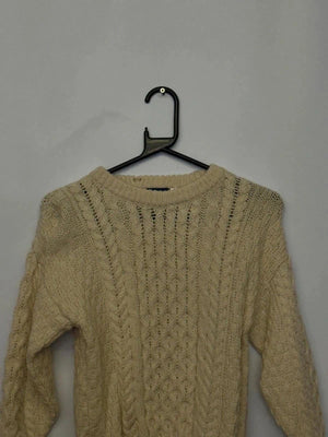 British Wool Cream Cable Knit Jumper (Age 5–7)