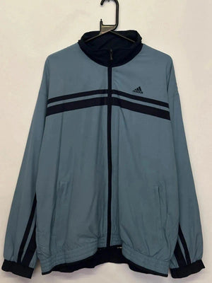 Adidas Light Blue & Navy Full-Zip Jacket (Men’s L / GB 42–44)