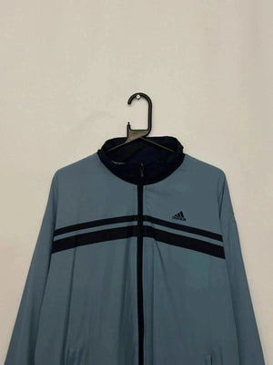 Adidas Light Blue & Navy Full-Zip Jacket (Men’s L / GB 42–44)