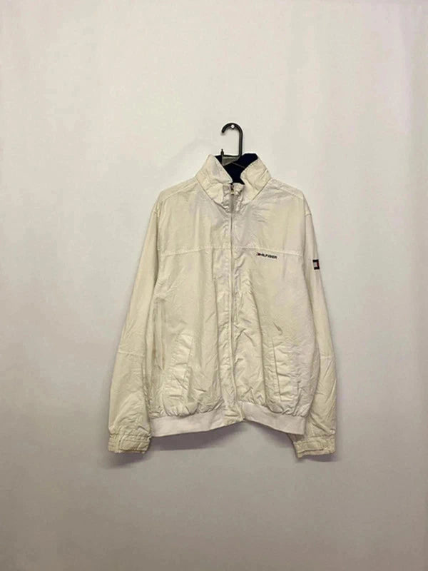 Tommy Hilfiger White Lightweight Zip Jacket – Size XL