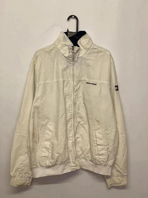 Tommy Hilfiger White Lightweight Zip Jacket – Size XL