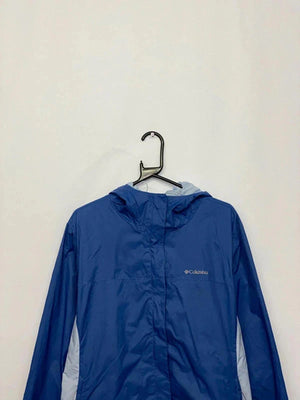 Columbia Blue Hooded Windbreaker Jacket – Size XXL