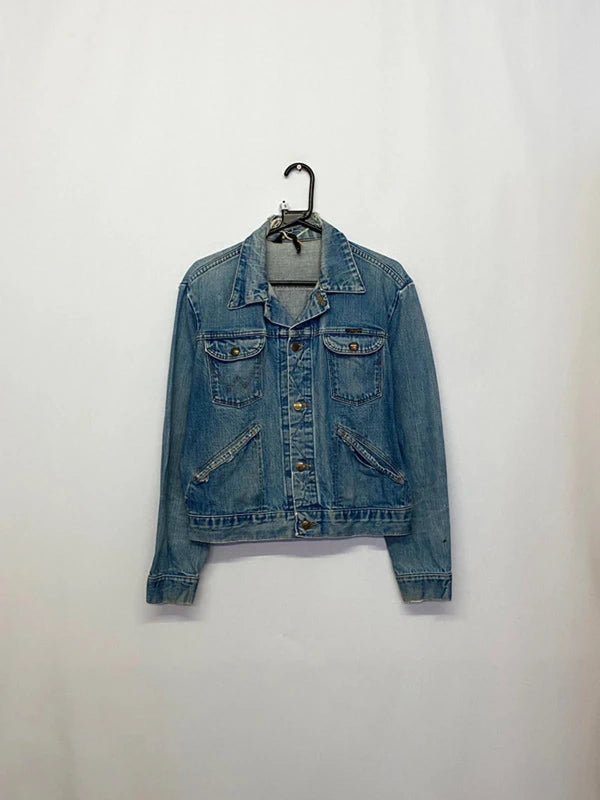 Vintage Light Wash Denim Jacket – Size S