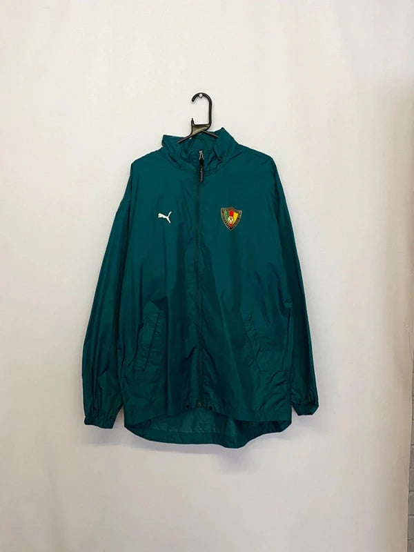 Puma Green Football Windbreaker Jacket – Men’s XL