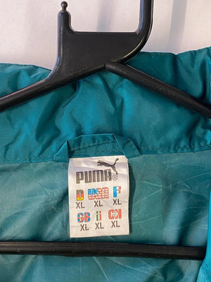 Puma Green Football Windbreaker Jacket – Men’s XL