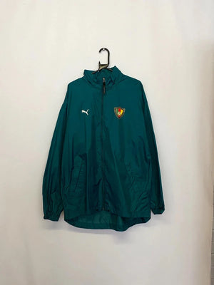 Puma Green Football Windbreaker Jacket – Men’s XL