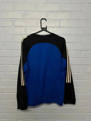 Vintage Adidas Blue & Black Sweatshirt – Size M