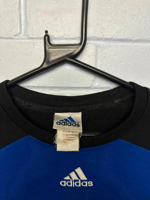 Vintage Adidas Blue & Black Sweatshirt – Size M