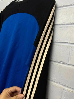 Vintage Adidas Blue & Black Sweatshirt – Size M