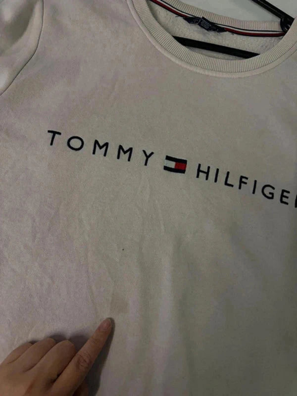 Tommy Hilfiger Pink Logo Sweatshirt – Youth XL