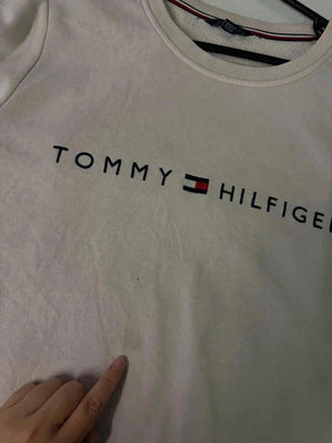 Tommy Hilfiger Pink Logo Sweatshirt – Youth XL