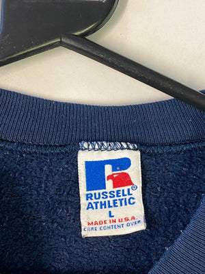 Vintage Russell Athletic Navy Blue Crewneck Sweatshirt – Made in USA – Size L