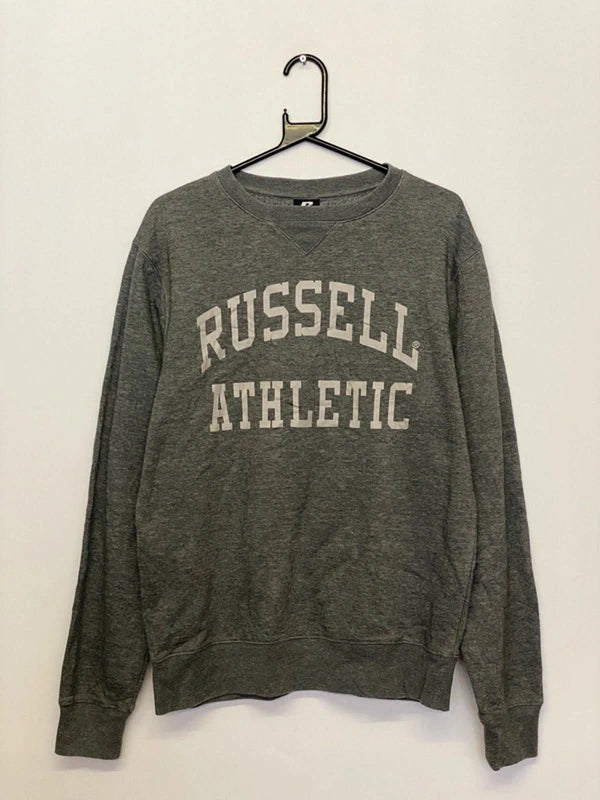 Russell Athletic Charcoal Grey Logo Sweatshirt – Size S