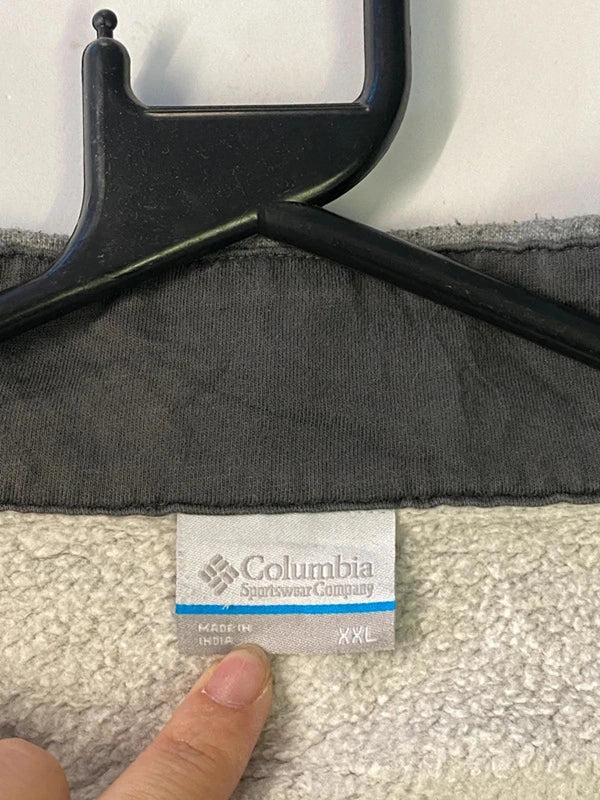 Columbia Grey 1/4 Zip Fleece Sweatshirt – Size XXL